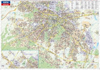 City Plan of Sofia and Area 1:20 000, Карти и атласи, ДатаМап Европа ...